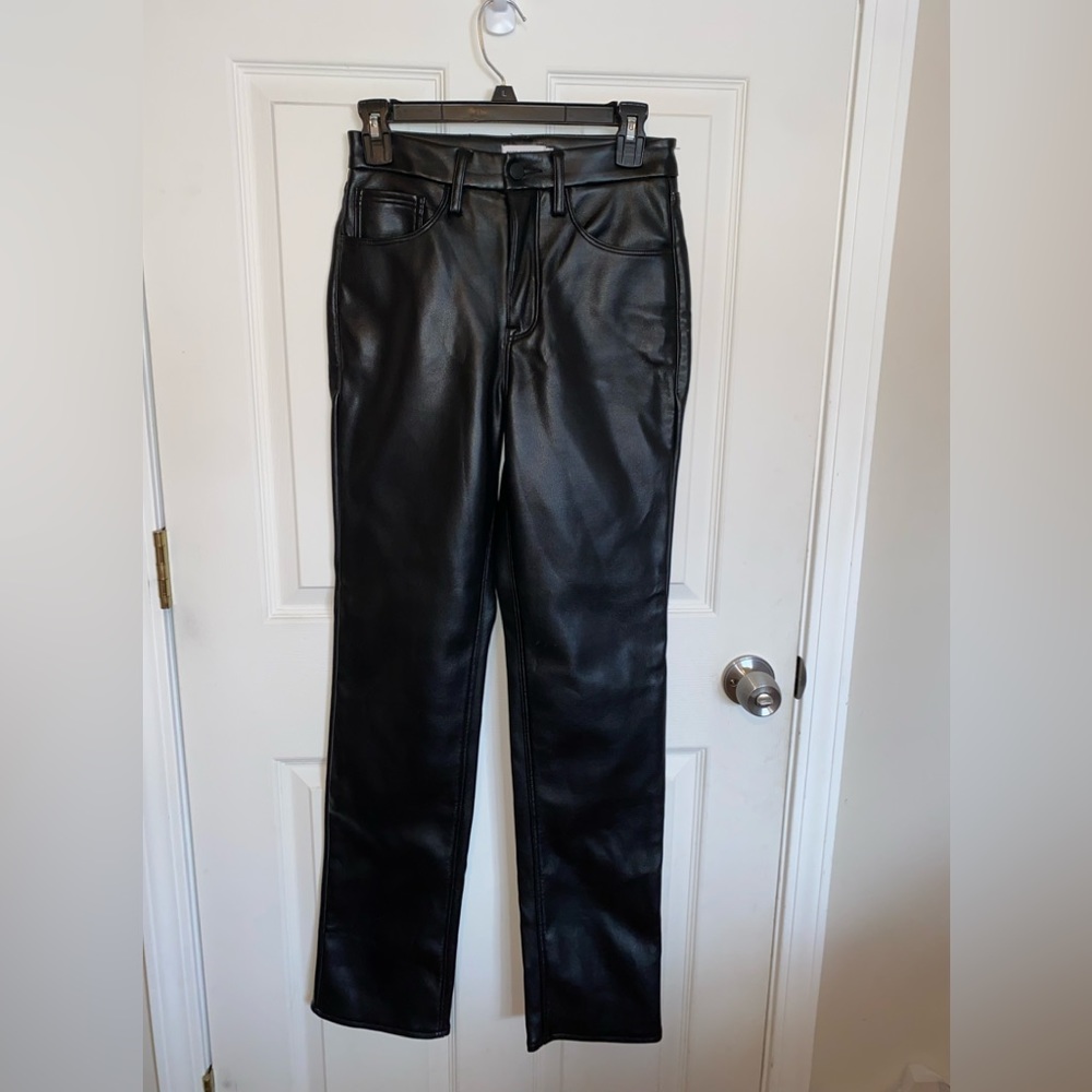Good American faux leather pants
